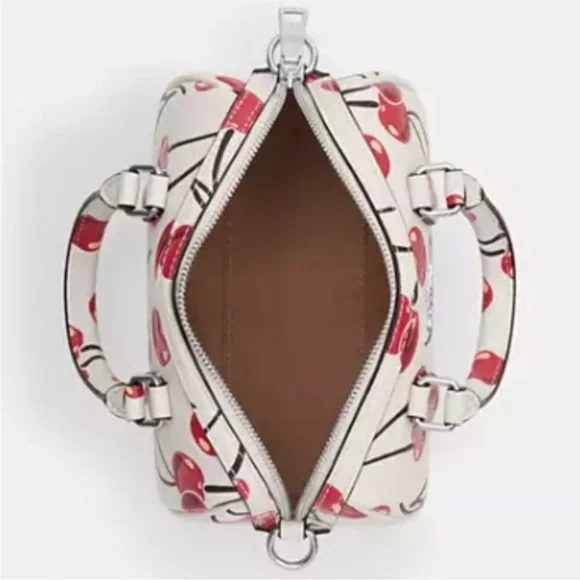 Coach Mini Rowan Crossbody Bag in cherry print. NEW WITH TAGS RETAILS AT 378 - Picture 5 of 13